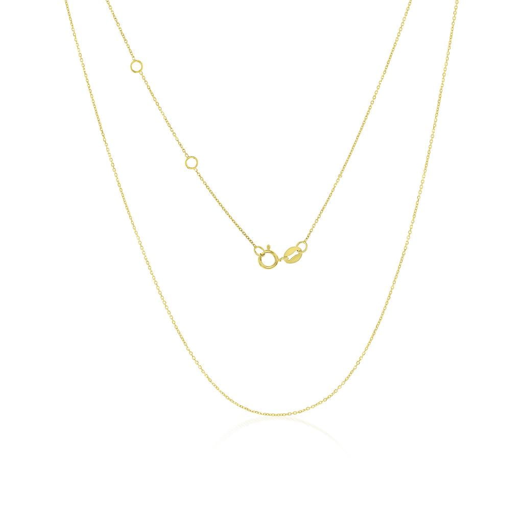 Gold Cable Chain for Women - 14k Gold Chain for Women 18 Inch - 18 Inch Gold Chain 14k Real Gold - Thin Gold Chain Necklace for Women - Dainty Gold Chain for Women 14k Real - Yellow Gold Chain