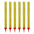 thumbnail image 1 of Gold Cake Sparklers Candle Set Smokeless Sparkler Candles for Birthday Wedding Celebration 6 Pack, 1 of 5
