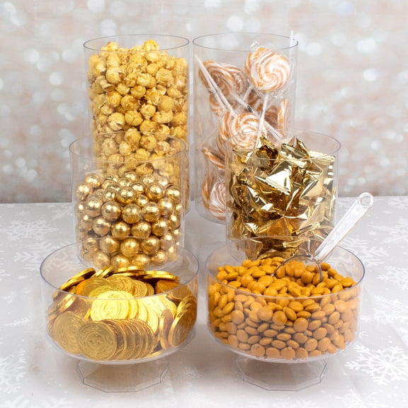 Gold Candy Buffet Kit by Just Candy (Feeds 12-18) - Bulk Event Candy & Dessert Table Treats
