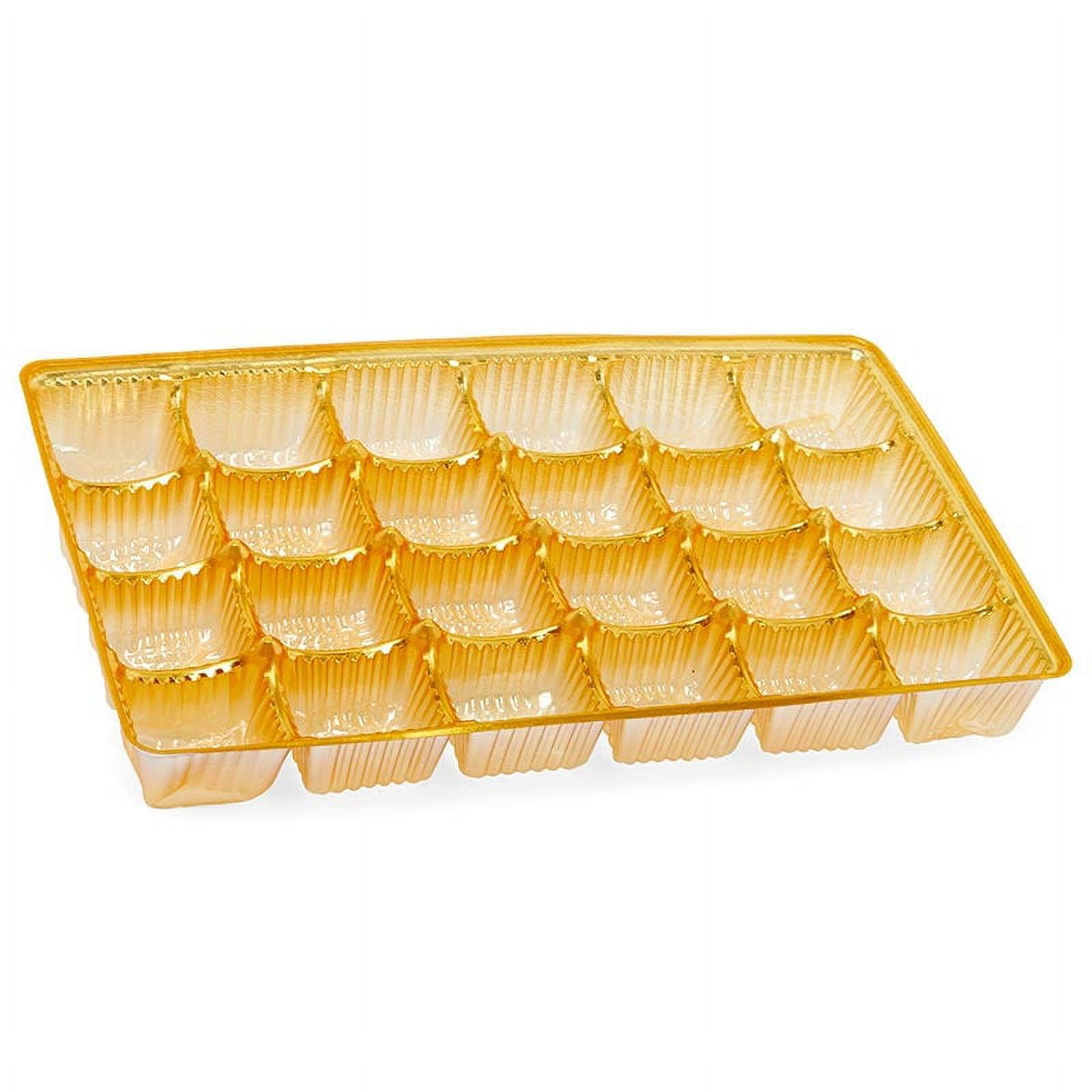 Package of 24 Metallic Gold 5-1/2 Plastic Candy Scoops