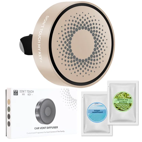 Gold Car Air Vent Clip Freshener Aromatherapy Fragrance Essential Diffuser Clip