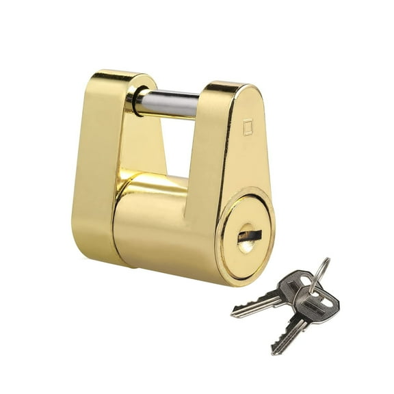 Gold-Car Anti-Theft Trailer Hitch Pin Lock, Hitch Lock, High Strength, Latch for RV Accessories, 1/4"