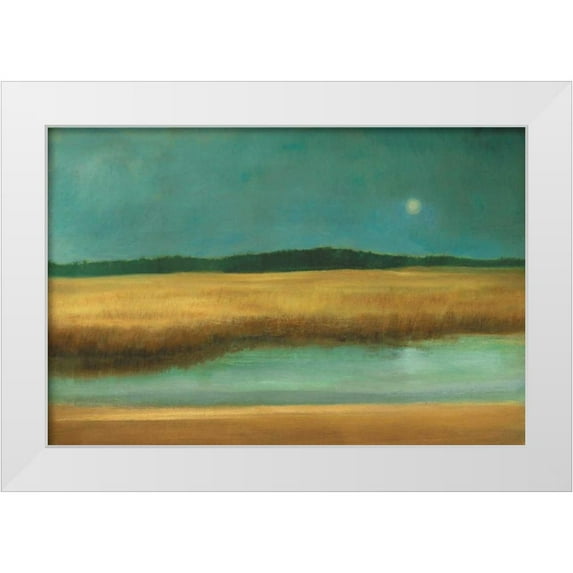 Gold, Caroline 24x17 White Modern Wood Framed Museum Art Print Titled - Harvest Moon
