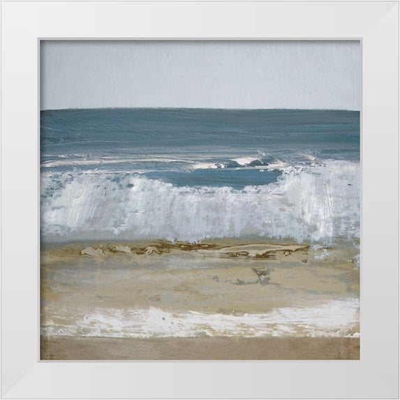 Gold, Caroline 26x26 White Modern Wood Framed Museum Art Print Titled - Spindrift 2
