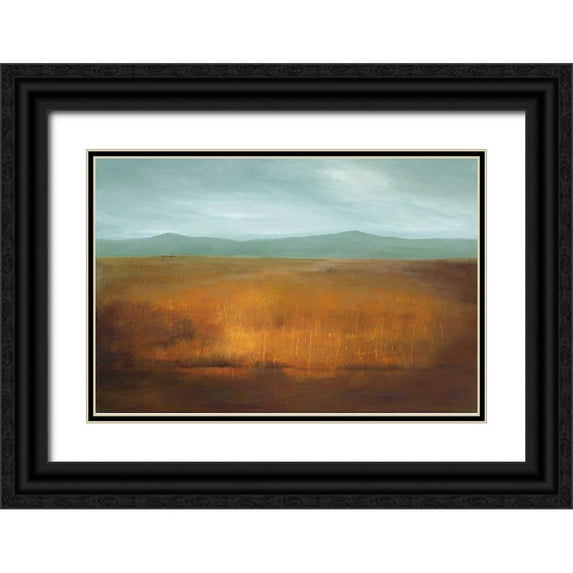 Gold, Caroline 32x23 Black Ornate Wood Framed with Double Matting Museum Art Print Titled - Last Light