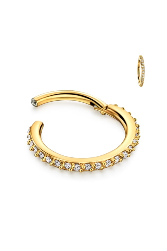 Gold Cartilage Earring Hoop 16 Gauge Cartilage Earrings for Women 16g Earrings for Conch Ear Lobe Rook Piercing Surgical Steel Helix Earring 14mm Hypoallergenic Earrings