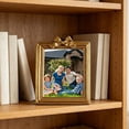 thumbnail image 1 of Gold Carved Resin Photo Frame – Bow Hanging Wall & Tabletop Display for Home Decor, Living Room, Bedroom, Gift (Shape A), 1 of 5
