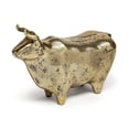 thumbnail image 1 of Gold Cast Aluminum Bull Sculpture, 1 of 5