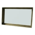thumbnail image 1 of Gold Cast Aluminum Rectangular Mirror, 1 of 4