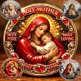 thumbnail image 1 of Gold Catholic Holy Coin Resurrection of Christ Double Sided Religious Commemorative Keepsake Protection Gift for Believers, 1 of 5