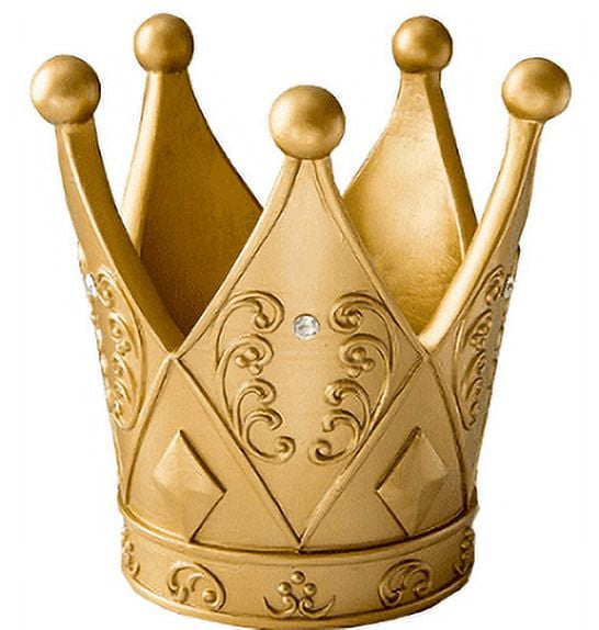 LARGE GOLD CROWN KING PRINCE QUEEN PRINCESS CAKE DECORATION TOPPER PICK BIG  UK