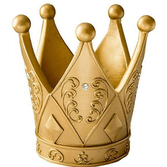 6" Tall Ornate Crown Themed Gold Centerpiece from Fashioncraft, 1