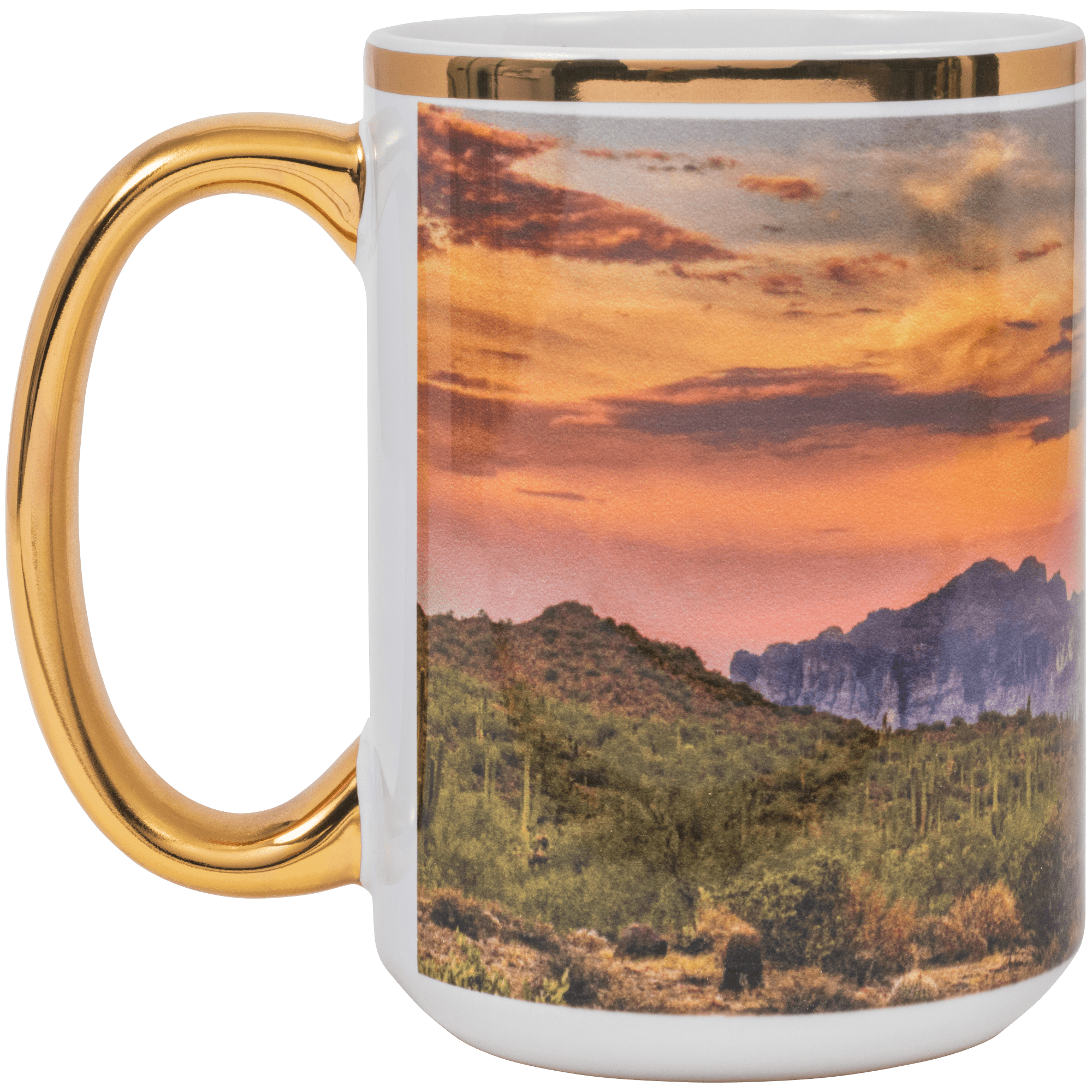 DSC Gold Ceramic Mug 15 oz
