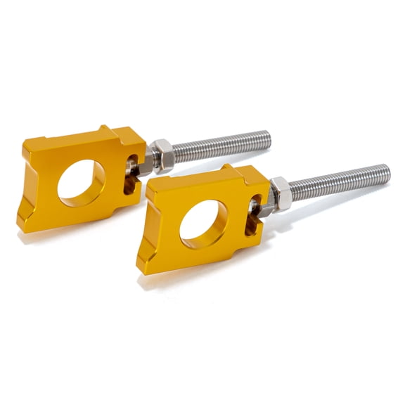 Gold Chain Adjuster Axle Blocks for Sur-ron Ultra Bee UB Electric Dirt Bike