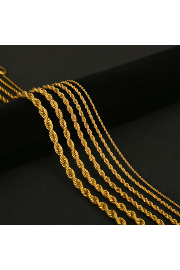 Gold Chain Necklace Collection - 14K Real Solid Yellow Gold Filled Paper Clip Link Chain Necklaces for Women and Men 1.5mm 26"