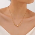 thumbnail image 1 of Vnox Gold Ball Chain Stainless Steel Necklace for Women, 1 of 6