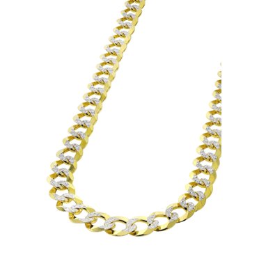 14K Solid Yellow Gold Franco Chain Necklace – Semi-Solid, Diamond Cut, 2.7mm, All Sizes