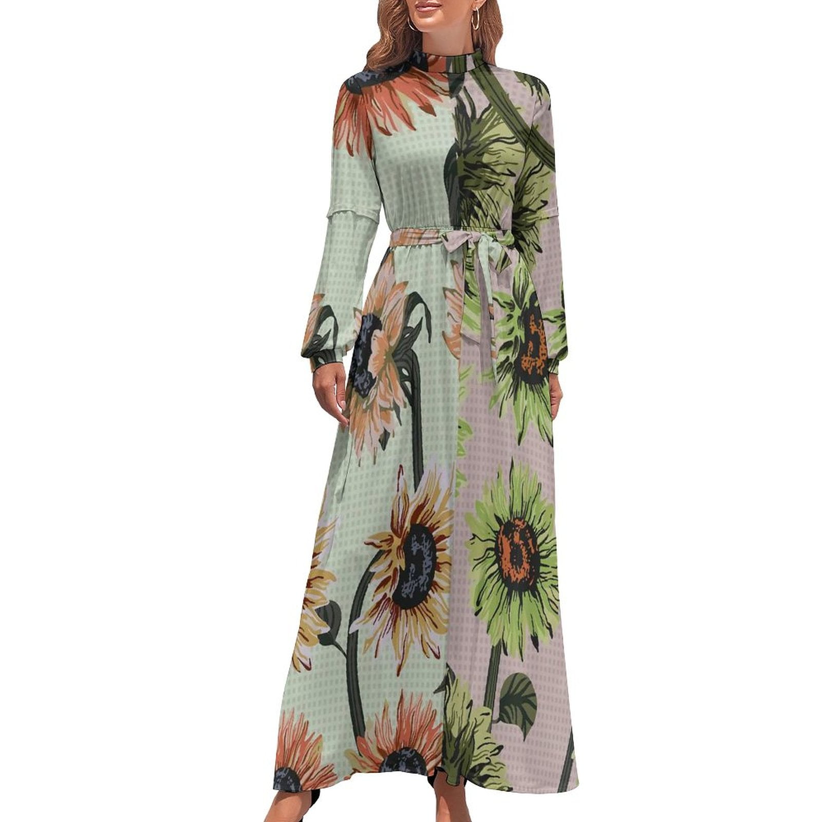 Tiered Strapless Maxi Dress in Sunflower