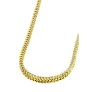 FROST NYC Gold Chain - Womens Semi Solid Diamond Cut Franco Chain 10K/14K Gold