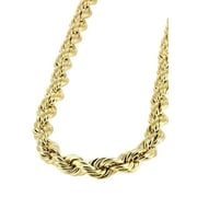 FROST NYC Gold Chain - Womens Semi Solid Rope Chain 10K/14K Gold