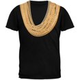 thumbnail image 1 of Gold Chains Black Adult T-Shirt - X-Large, 1 of 1