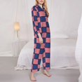 thumbnail image 1 of Gold Chains Pajamas Daily Letter Print Casual Oversized Nightwear Female Long-Sleeve Custom Cute Pajama Sets, 1 of 1