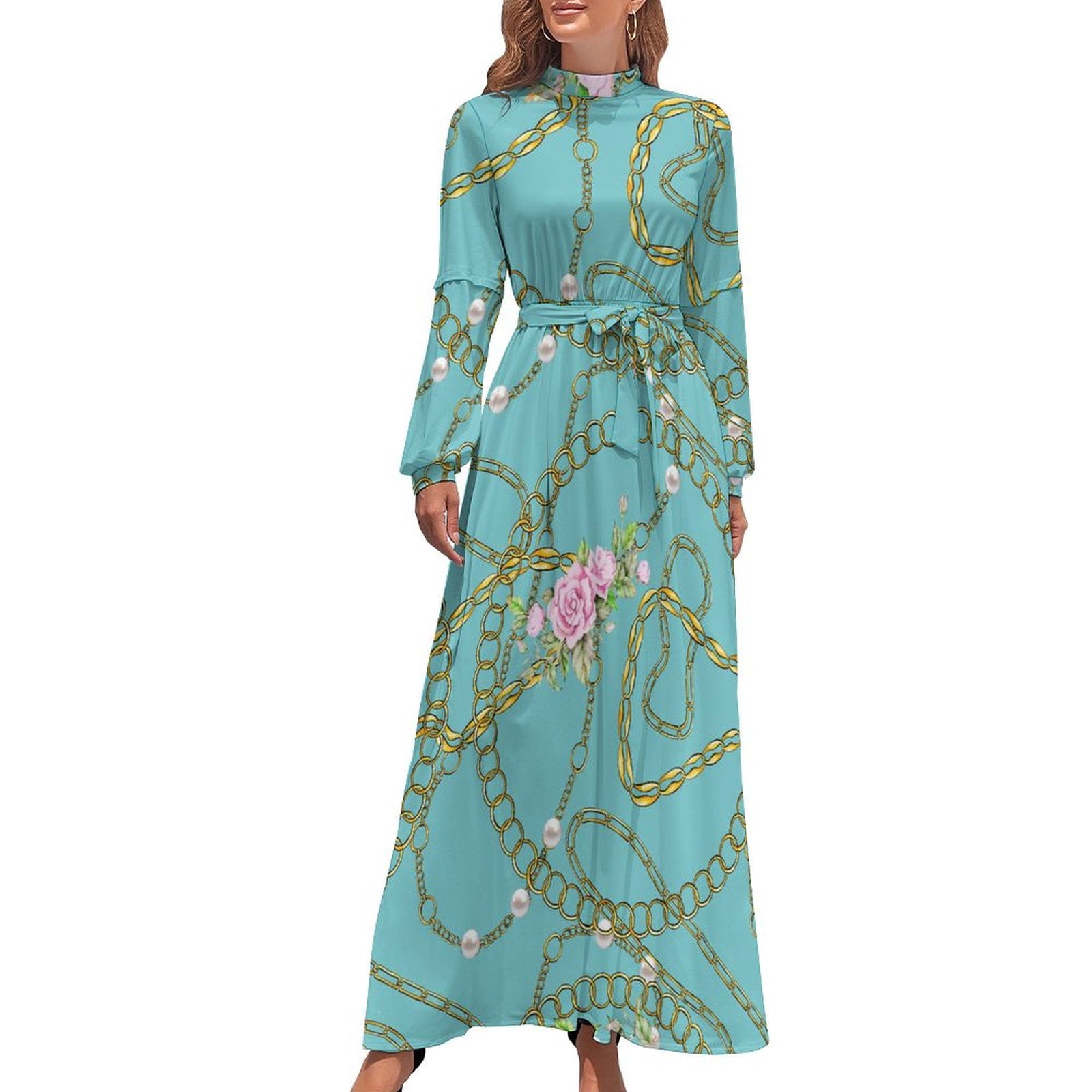 chinese dress ladies Chang DokPhlu Halter Elephant Dress Green main image 0