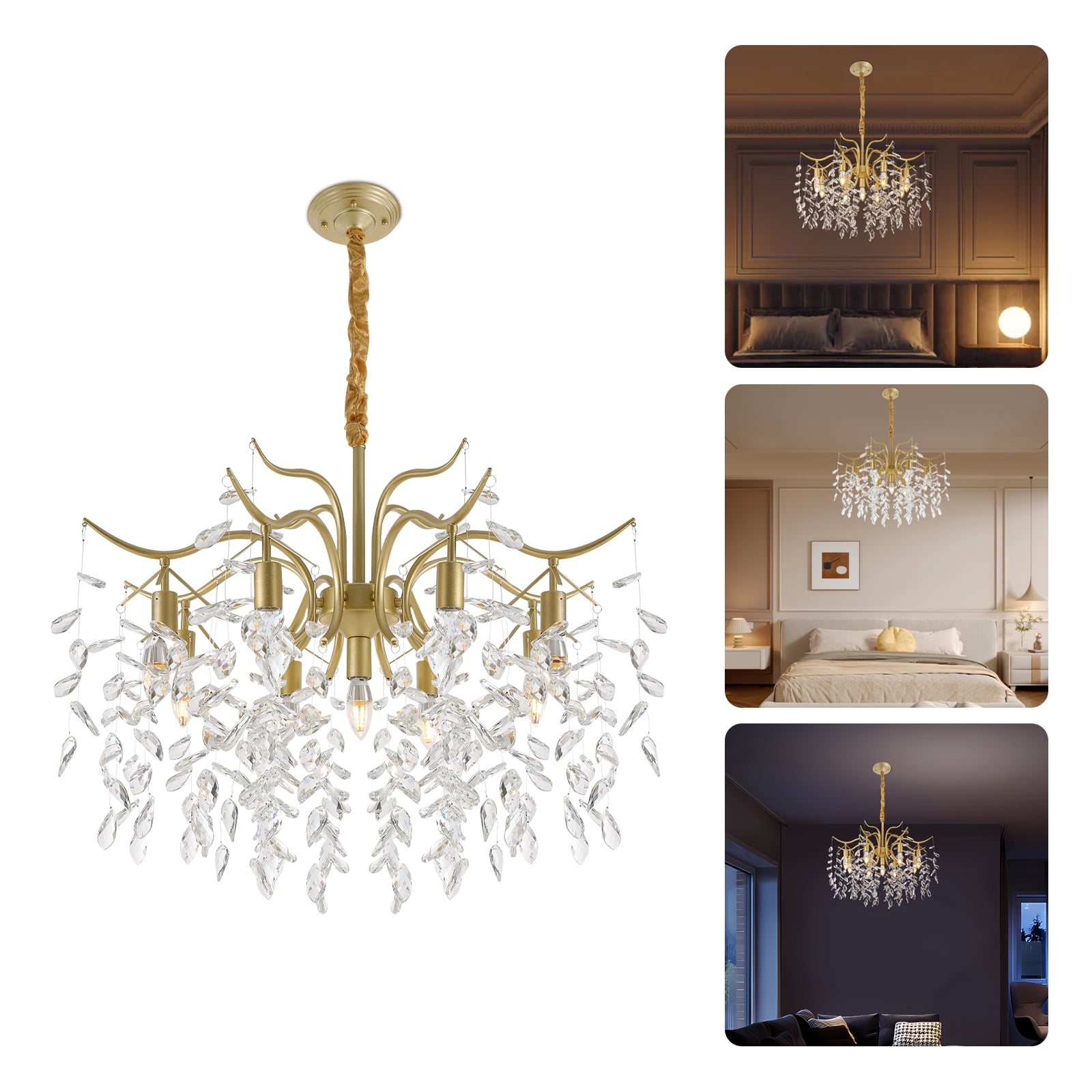 Gold Chandelier Lighting Fixtures Living Room Ceiling Light Fixture Pendant Lighting Chandelier for Home