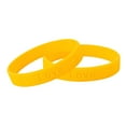 thumbnail image 1 of Gold Childhood Cancer Awareness Silicone Bracelets (2 Bracelets), 1 of 5