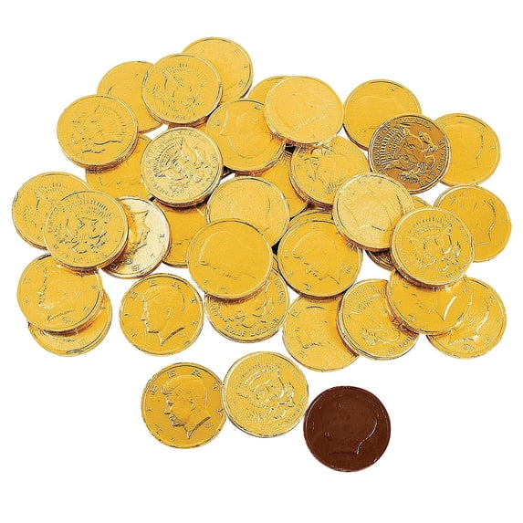 Gold Chocolate Coins Bulk 380 Pc