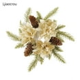 thumbnail image 1 of Ljiaocrou Gold Christmas Candlestick Garland for Candle Centerpieces, Holiday Table Decorations, Reusable Festive Candle Wreath with Pine Cones for Mantel, Windowsill, and Entryway Christmas Decor, 1 of 5