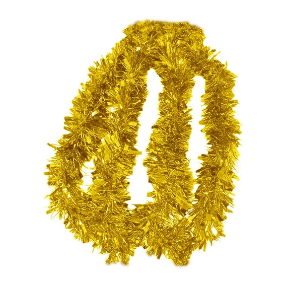 Gold Christmas Tinsel Garland 78.7In Gold Metallic Hanging Decor For Xmas Tree Home Party Decoration Sparkling Shimmering Wire For Wall Ceiling Doorway