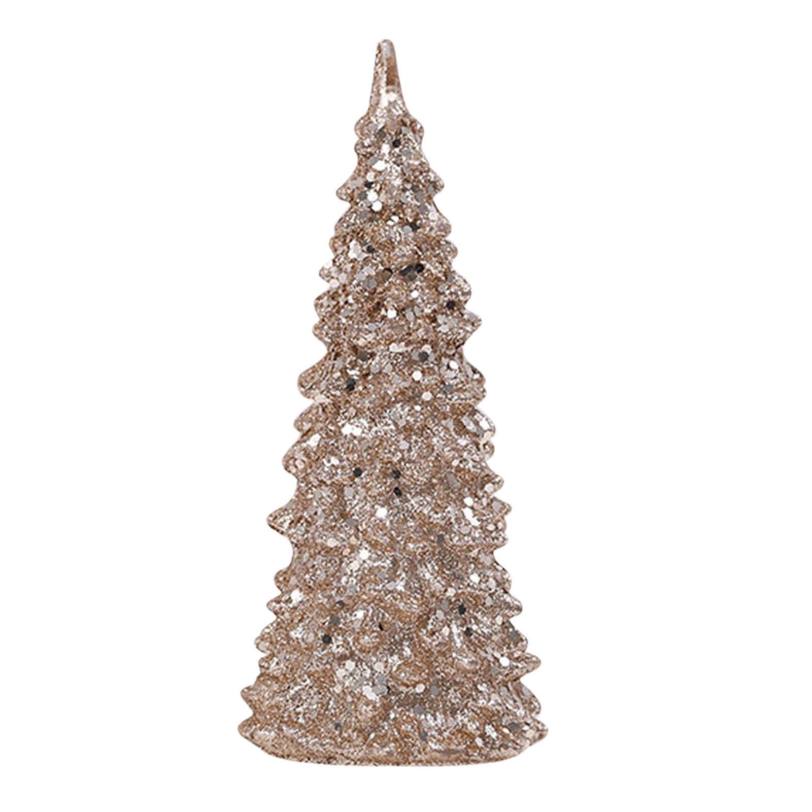 Gold Christmas Tree, 6.7Inch Led Lighted Christmas Tree Acrylic Night