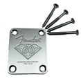thumbnail image 1 of Gold/Chrome Electric Guitar Neck Plate Back Cover Plate for Fender Stratocaster Telecaster - Premium Replacement Part, 1 of 3