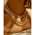 thumbnail image 1 of Women's 18K Gold Chain Necklace, Best Trending Gold Chain Necklace Gift for Women, Lady, Mother, Wife, Mason & Madison Co., 1 of 6