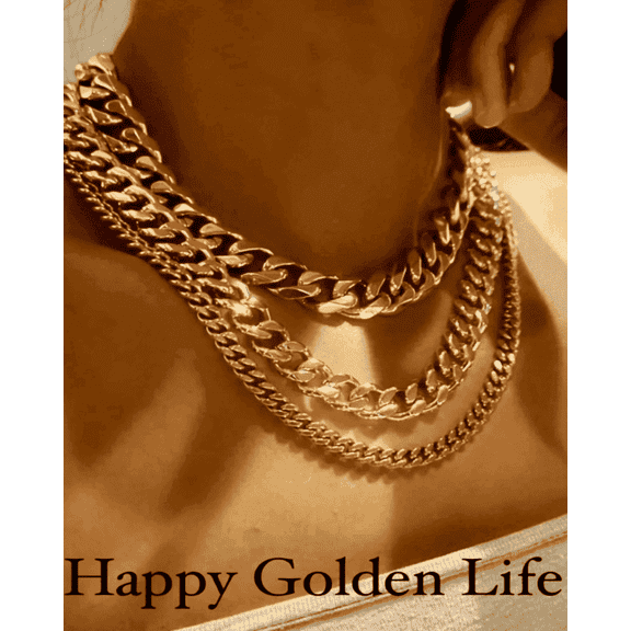 Women's 18K Gold Chain Necklace, Best Trending Gold Chain Necklace Gift for Women, Lady, Mother, Wife, Mason & Madison Co.