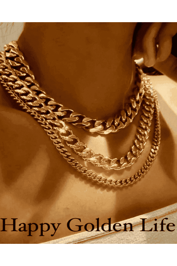 Women's 18K Gold Chain Necklace, Best Trending Gold Chain Necklace Gift for Women, Lady, Mother, Wife, Mason & Madison Co.