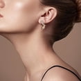 thumbnail image 1 of Gold Chunky Dangle Op Stud Earrings For Women, Valentine Vin E Statement Jacket Dangling Hypoallergenic Earing Jewelry Gift.[Z2777], 1 of 2