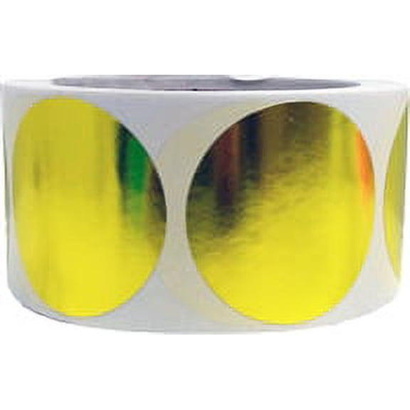 Gold Circle Stickers | 2" Inches Round | 500 Pack