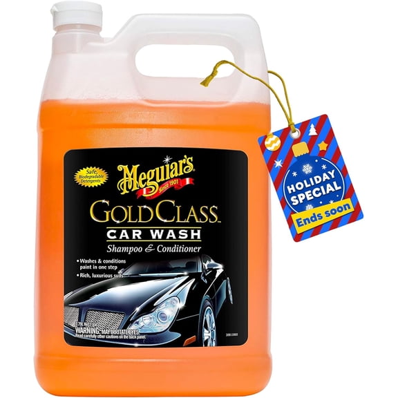 Gold Class Car ash - Get Professional Results in a Foam Cannon or as a Bucket ash - For a Clean and Glossy Finish That's Safe for All Paint Types  1 Gal
