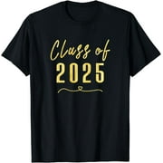 Gold Class of 2025 - High School College Student T-Shirt