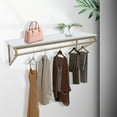 Gold Clothes Rack Stand Clothing Display Rack WallMounted Storage