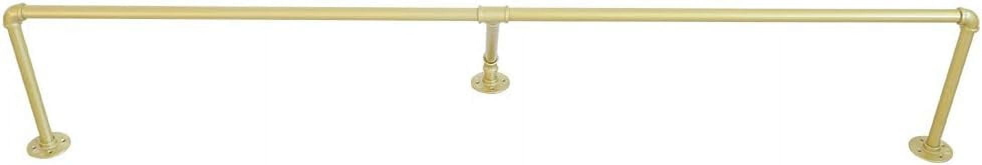 Gold Clothes Rack Wall Clothing Rrack Industrial Pipe Clothes Racks ...