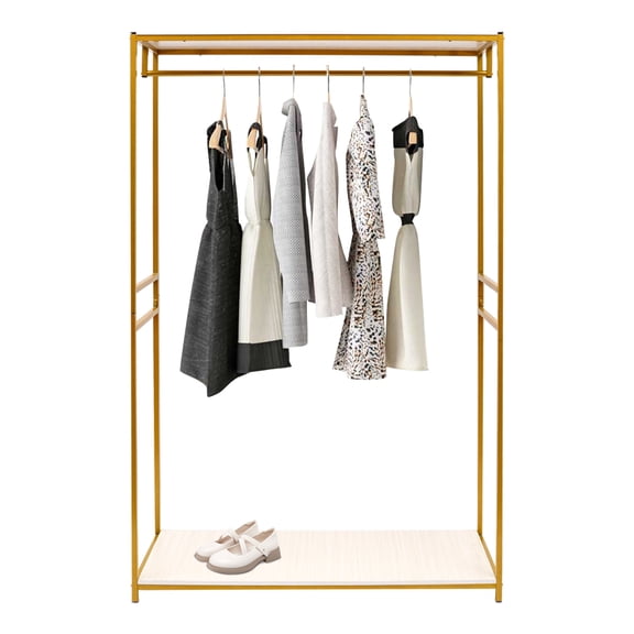 Gold Clothes Rack Wedding Dress Clothing Rack Metal Garment Display 1.9m/74.8"