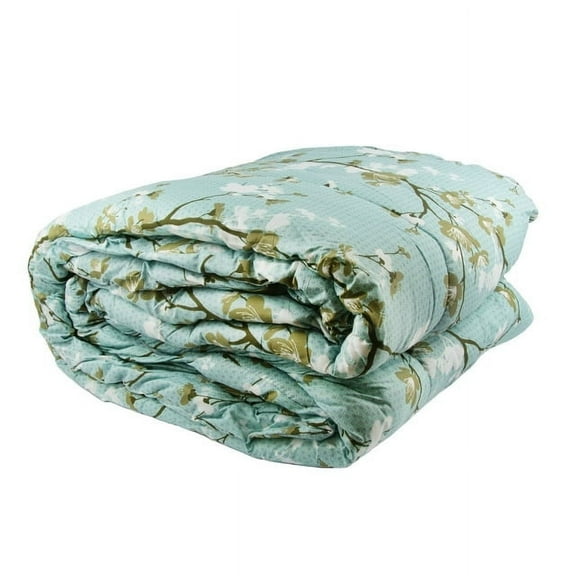 Kc Republic Gold Coast Aqua Blossoms Comforter, Queen
