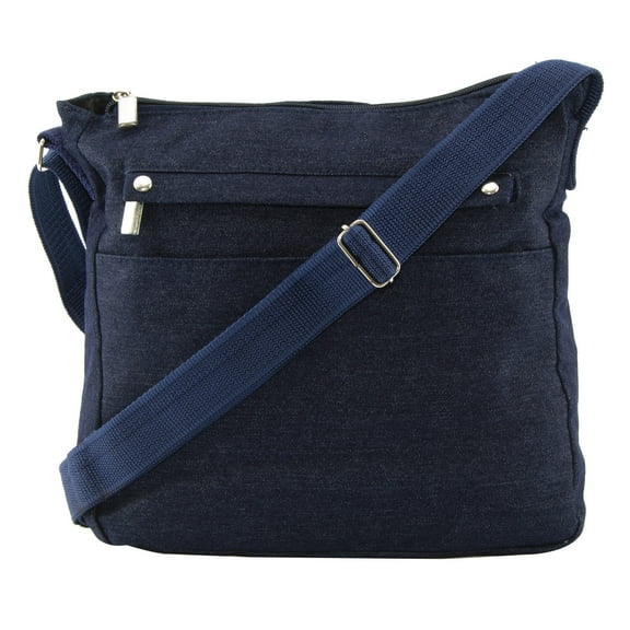 Gold Coast Blue Denim Crossbody Handbag