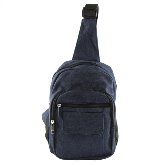 Gold Coast Blue Denim Sling Style Handbag with RFID Technology