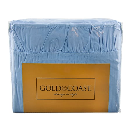 Gold Coast Cornflower Blue Ruffled Full Size Sheet Set