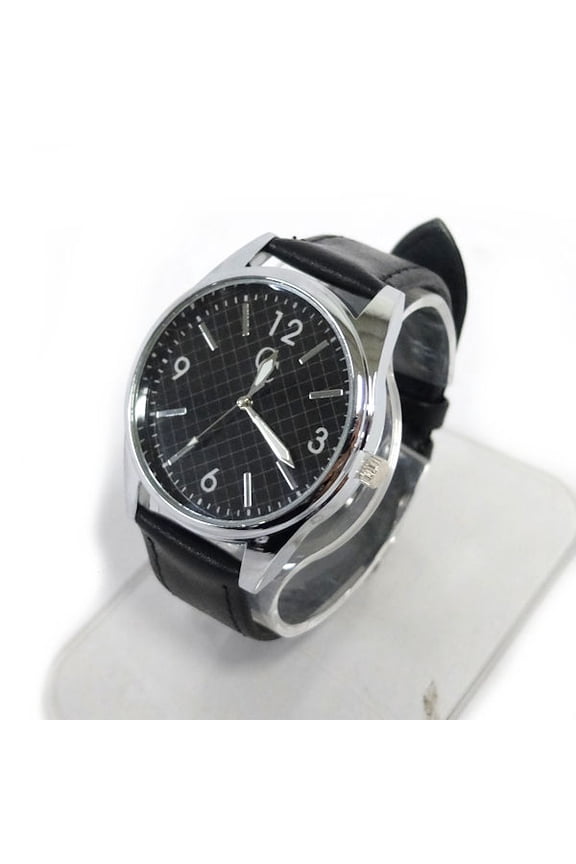 Essential Men's Watch with Leather Band
