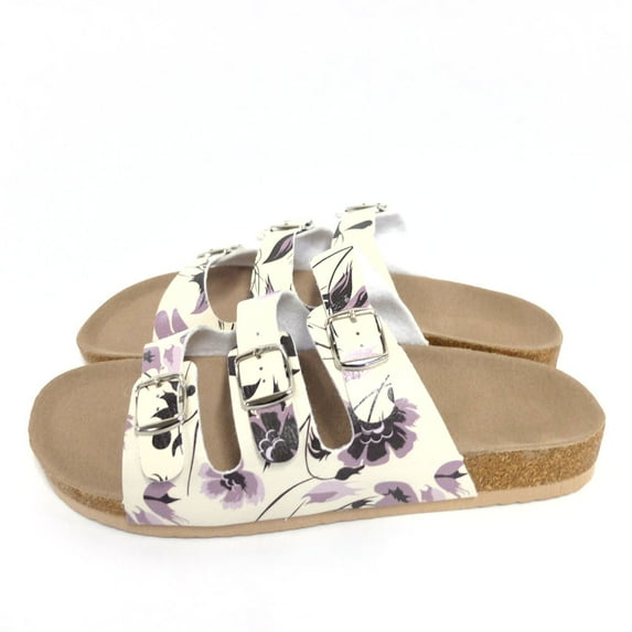 Gold Coast Women's Floral Slide Sandals, Size 8.5